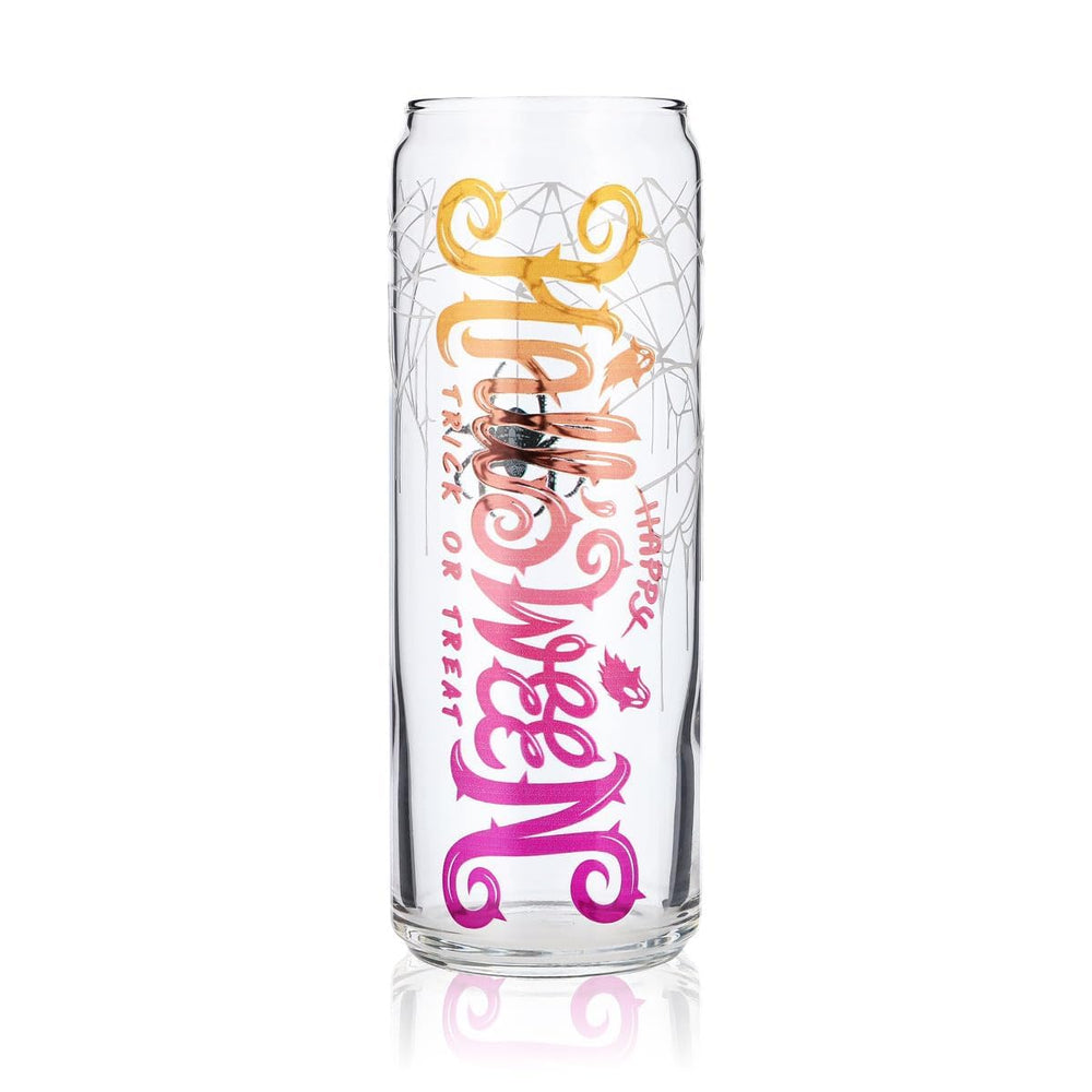 Sipply Trinkglas mit Halloween-Motiv Spinne als UV-Druck Can Glass 370ml