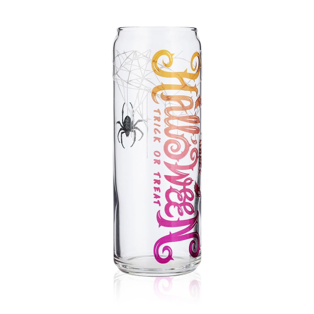 6x Sipply Trinkglas mit Halloween-Motiv Spinne als UV-Druck Can Glass 370ml – Ansicht 3