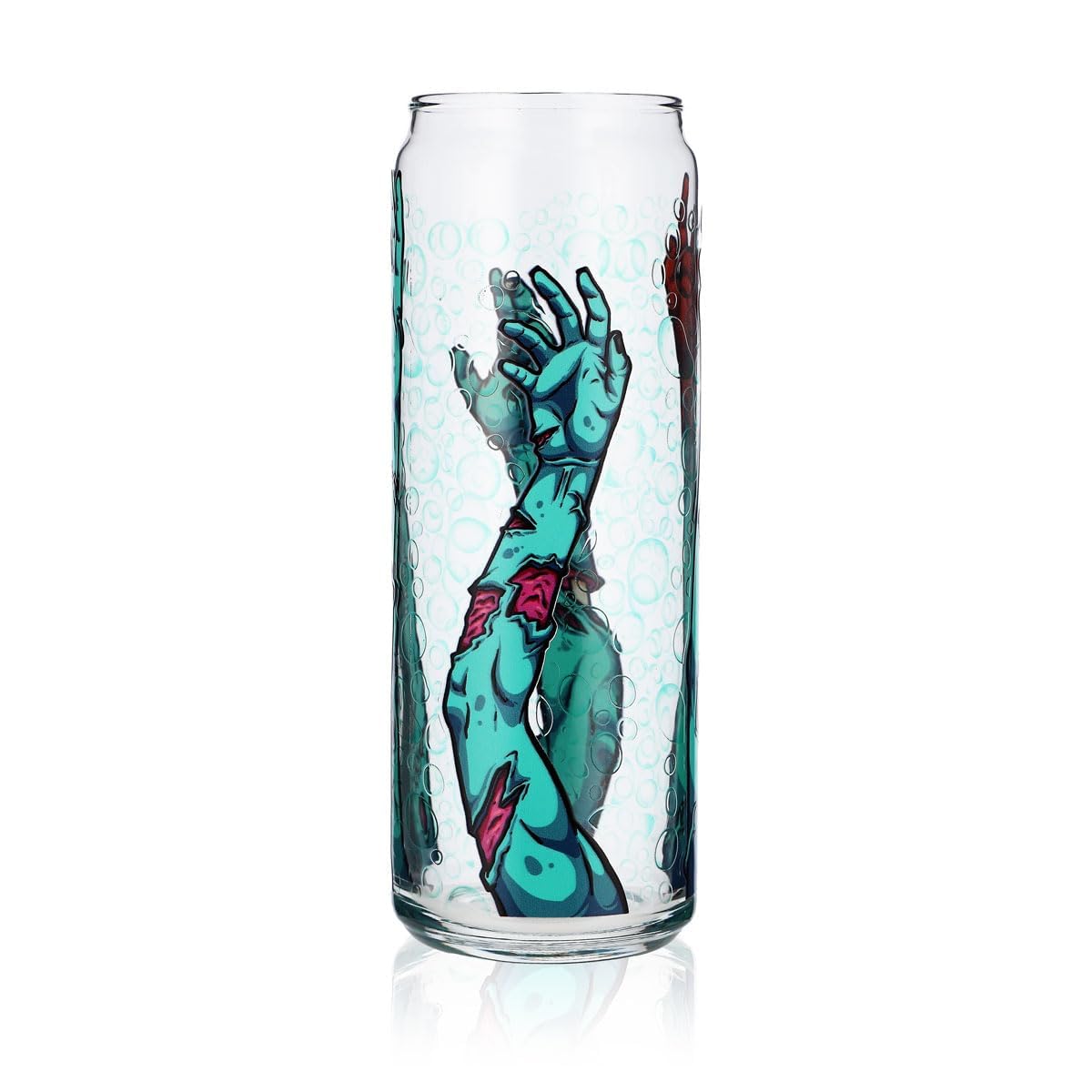 Sipply Trinkglas mit Halloween-Motiv Zombie Arms als UV-Druck Can Glass 370ml – Ansicht 4