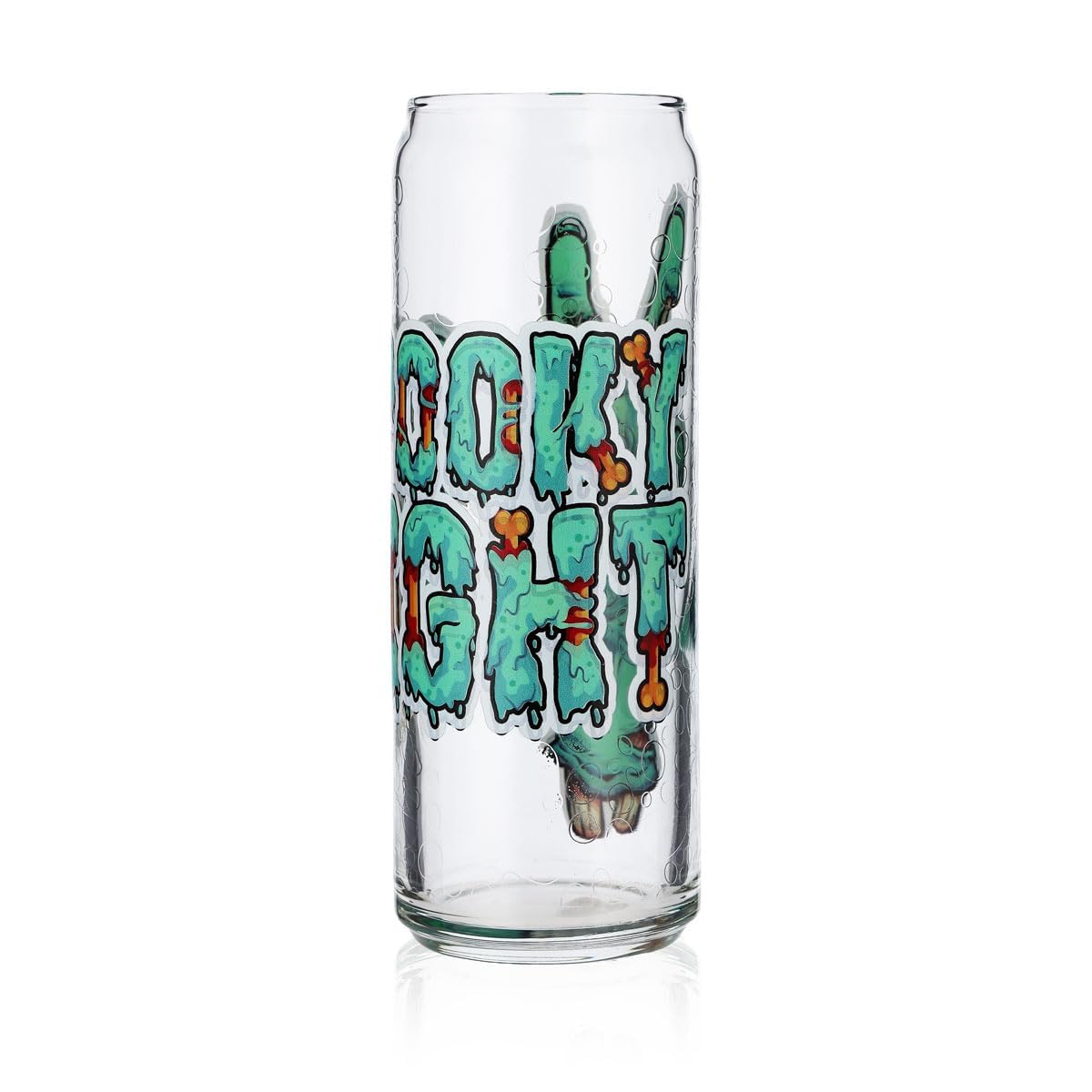 Sipply Trinkglas mit Halloween-Motiv Zombie Hands als UV-Druck Can Glass 370ml – Ansicht 3