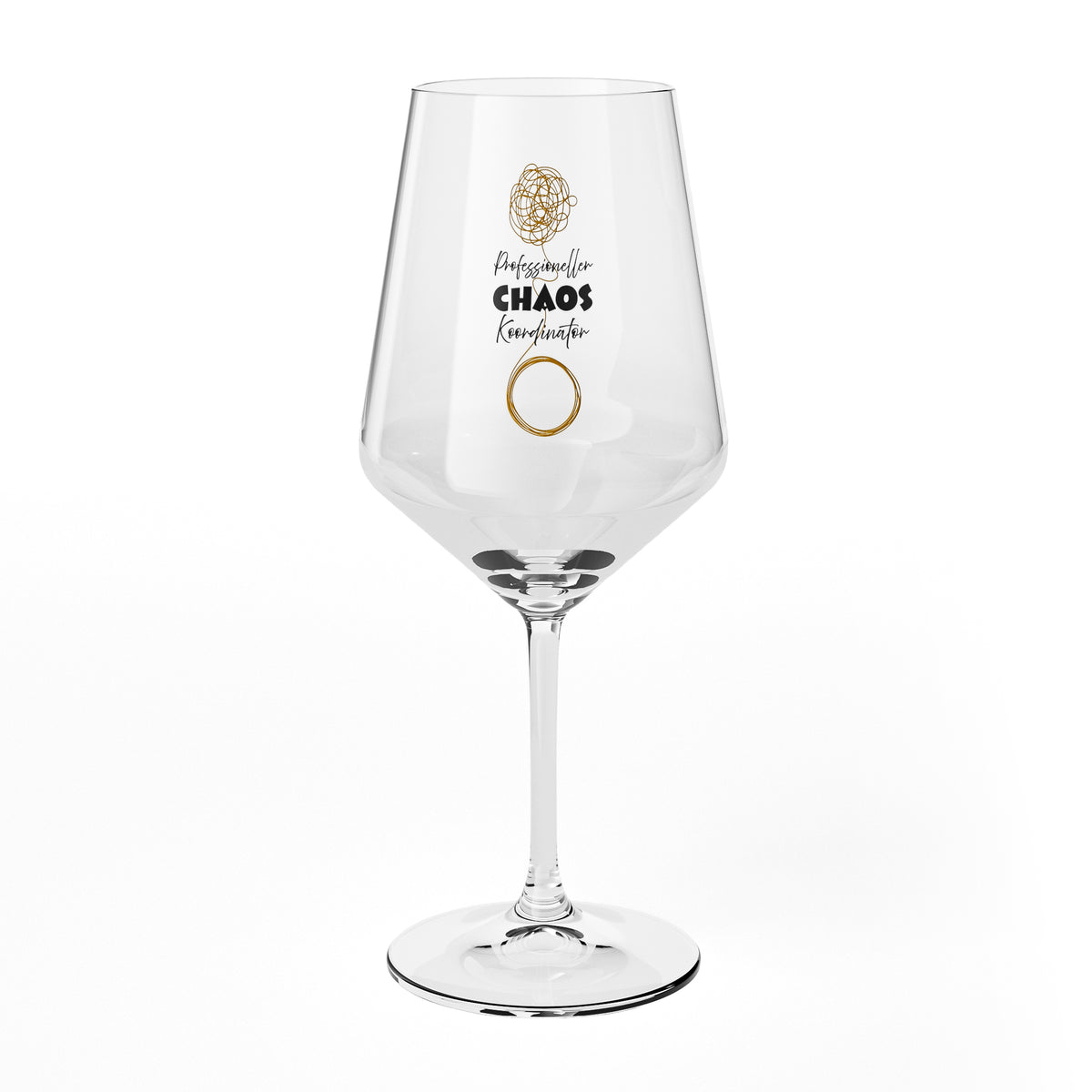 Sipply Weinglas mit Spruch Chaos Koordinator 0,5l – Ansicht 2