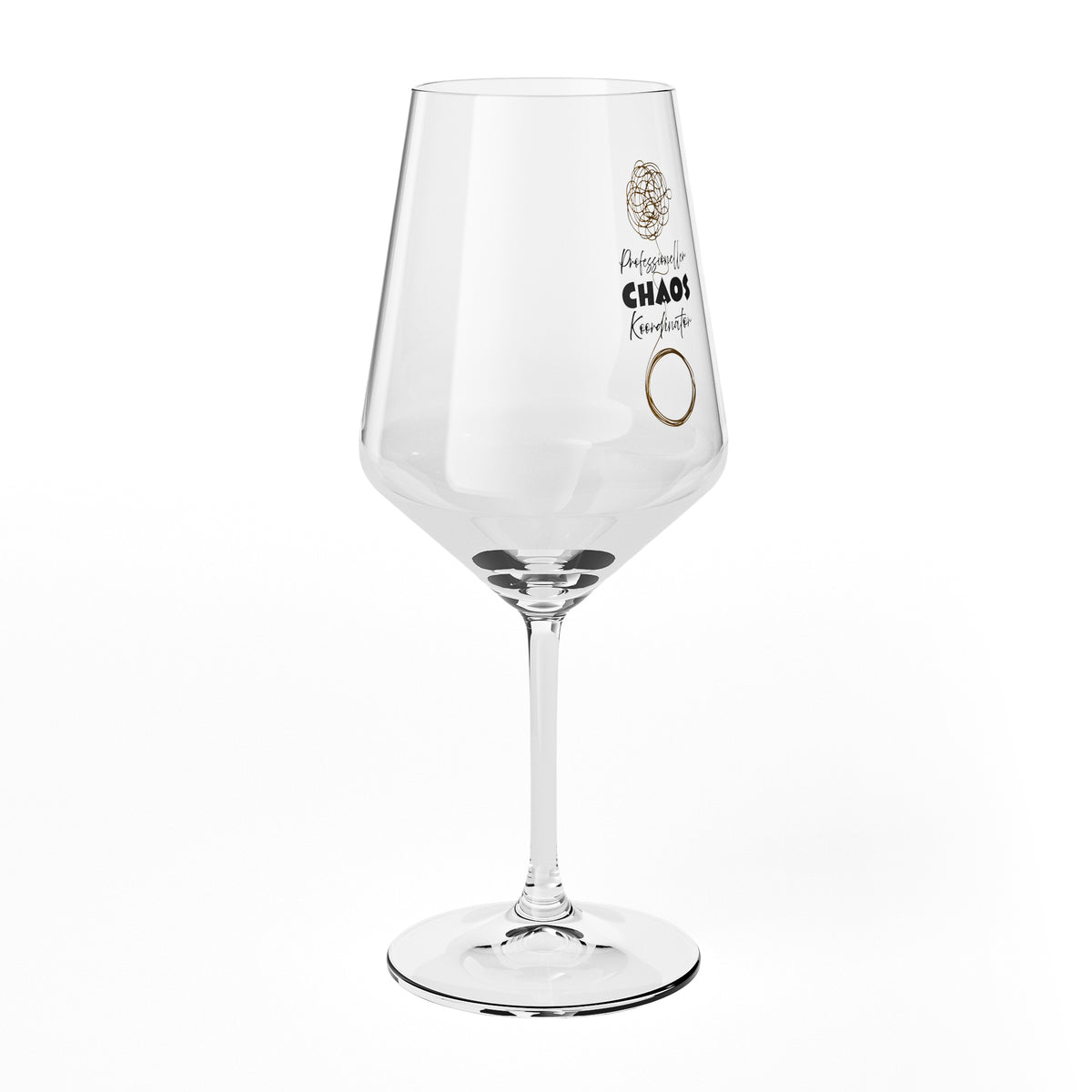 Sipply Weinglas mit Spruch Chaos Koordinator 0,5l – Ansicht 6