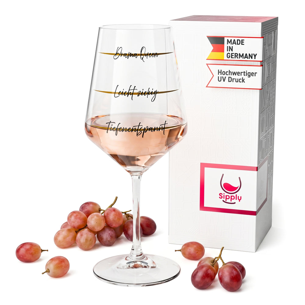 Sipply Weinglas mit Spruch Drama Queen 0,5l