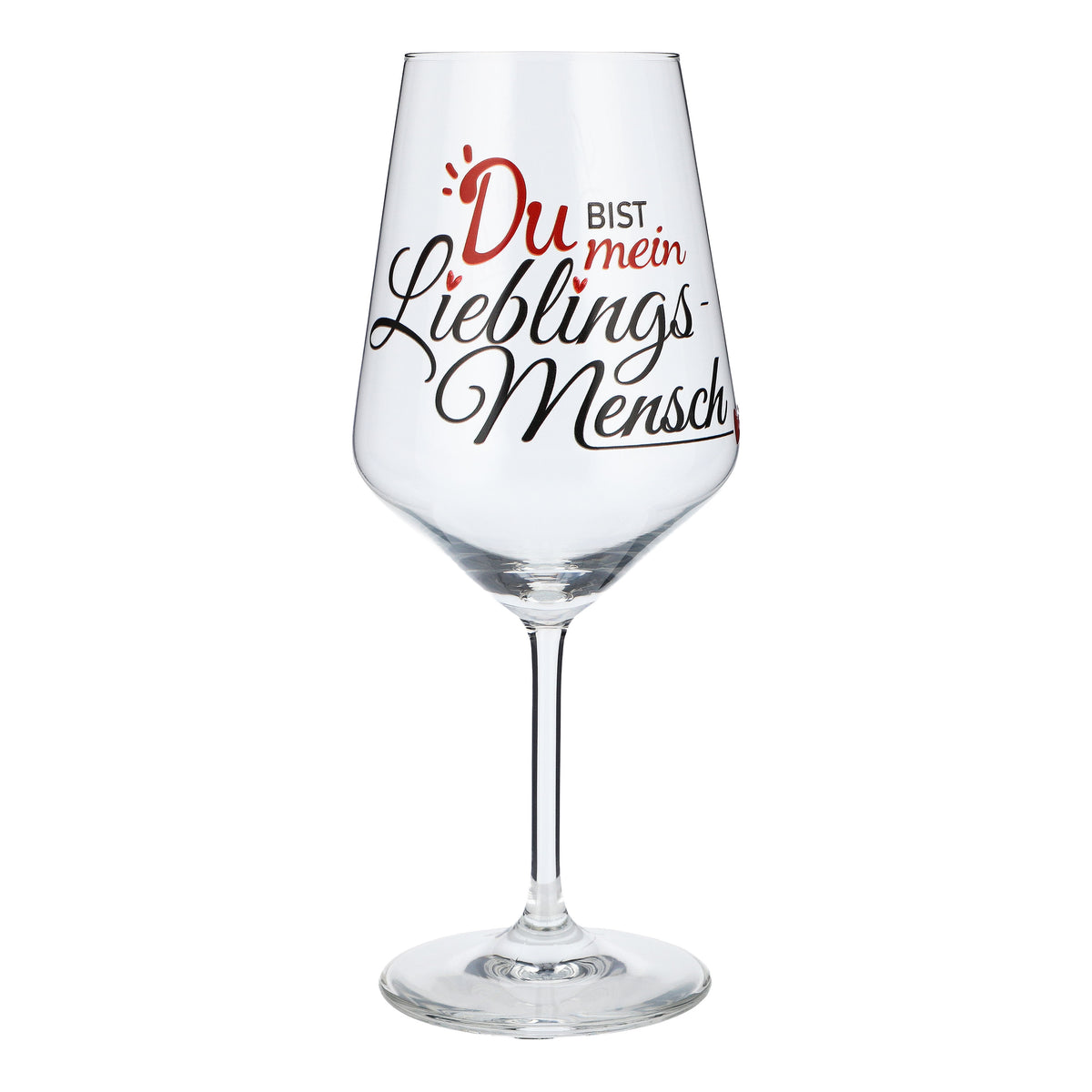 Sipply Weinglas mit Spruch Du bist mein Lieblingsmensch 0,5l – Ansicht 4