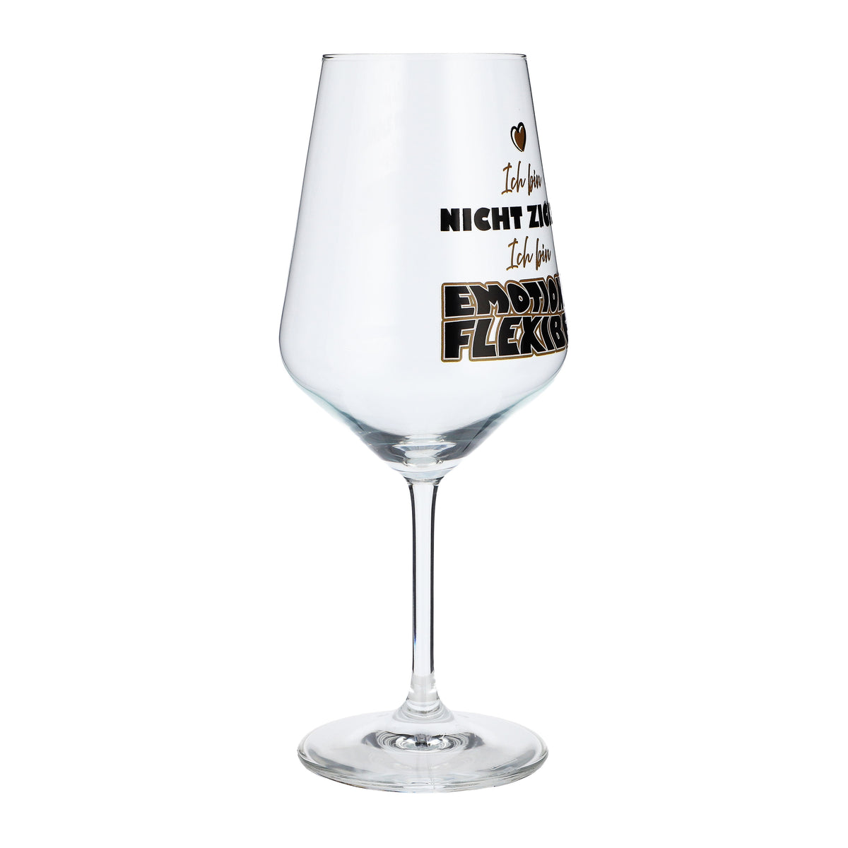 Sipply Weinglas mit Spruch Emotionsflexibel 0,5l – Ansicht 6