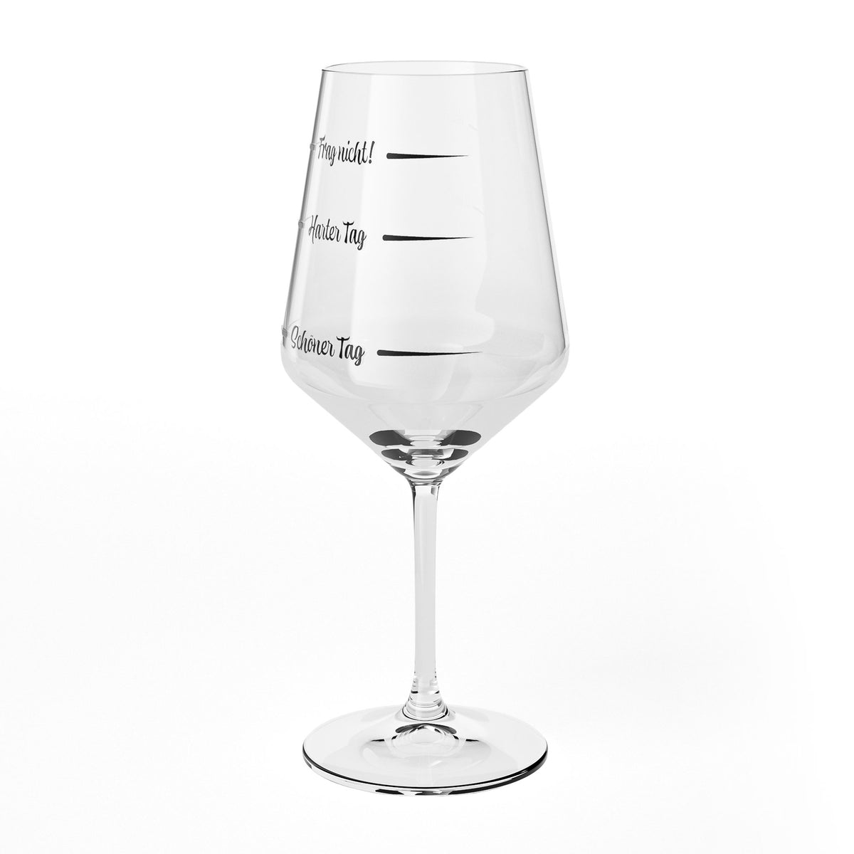 Sipply Weinglas mit Spruch Frag nicht Harter Tag Schöner Tag V2 0,5l – Ansicht 7