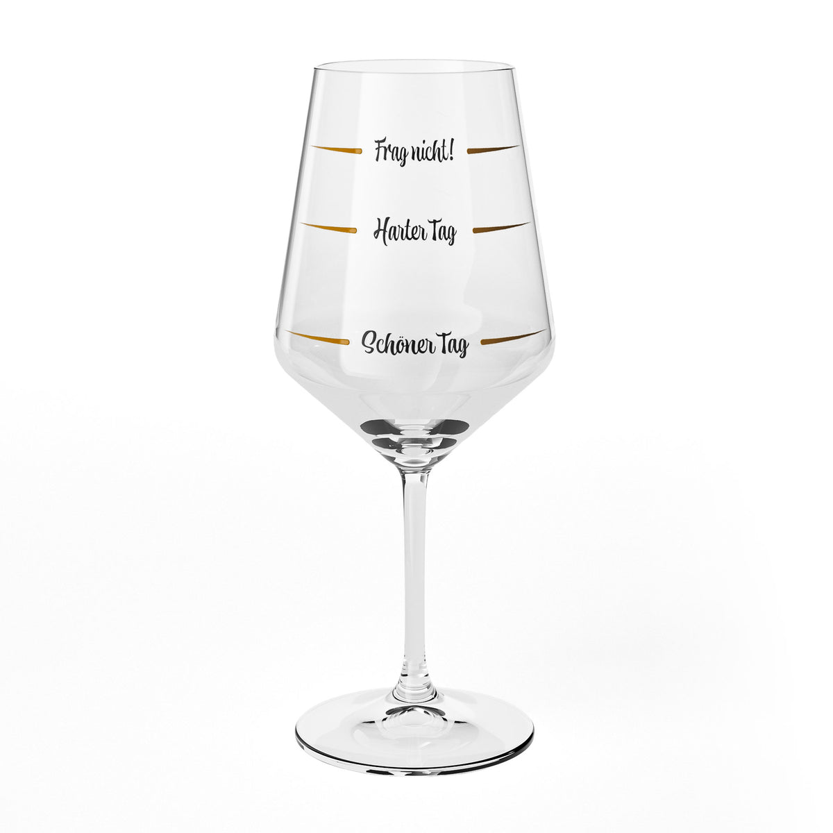Sipply Weinglas mit Spruch Frag nicht Schlechter Tag Guter Tag V2 0,5l – Ansicht 2