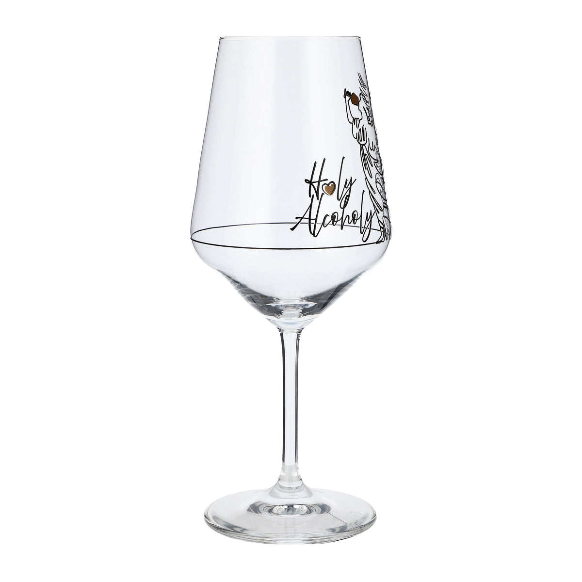 Sipply Weinglas mit Spruch Holy Alcoholy 0,5l – Ansicht 6