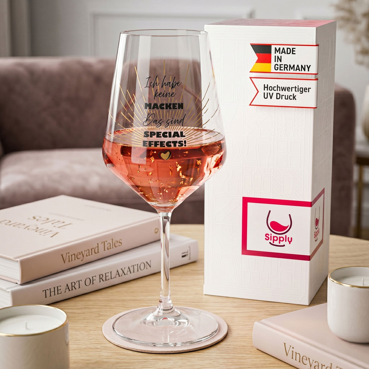 Sipply Weinglas mit Spruch Special Effects 0,5l – Ansicht 3