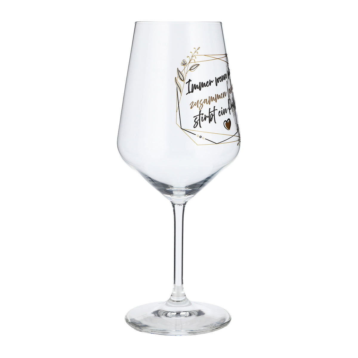 Sipply Weinglas mit Spruch Wenn wir zusammen Lachen 0,5l – Ansicht 6