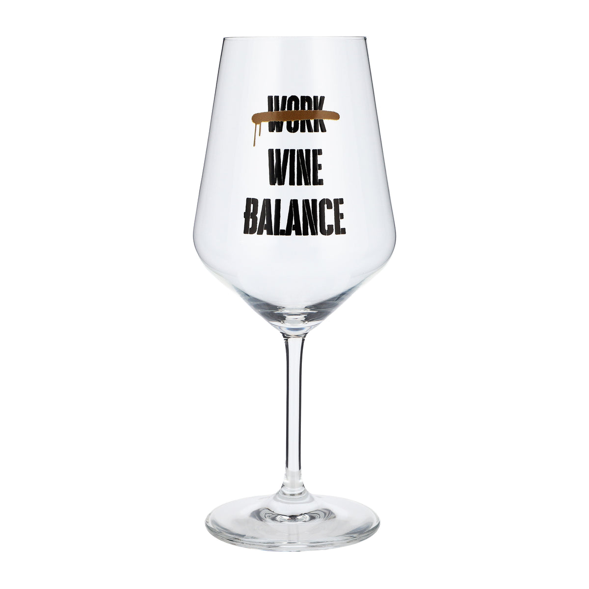 Sipply Weinglas mit Spruch Work Wine Balance 0,5l – Ansicht 2