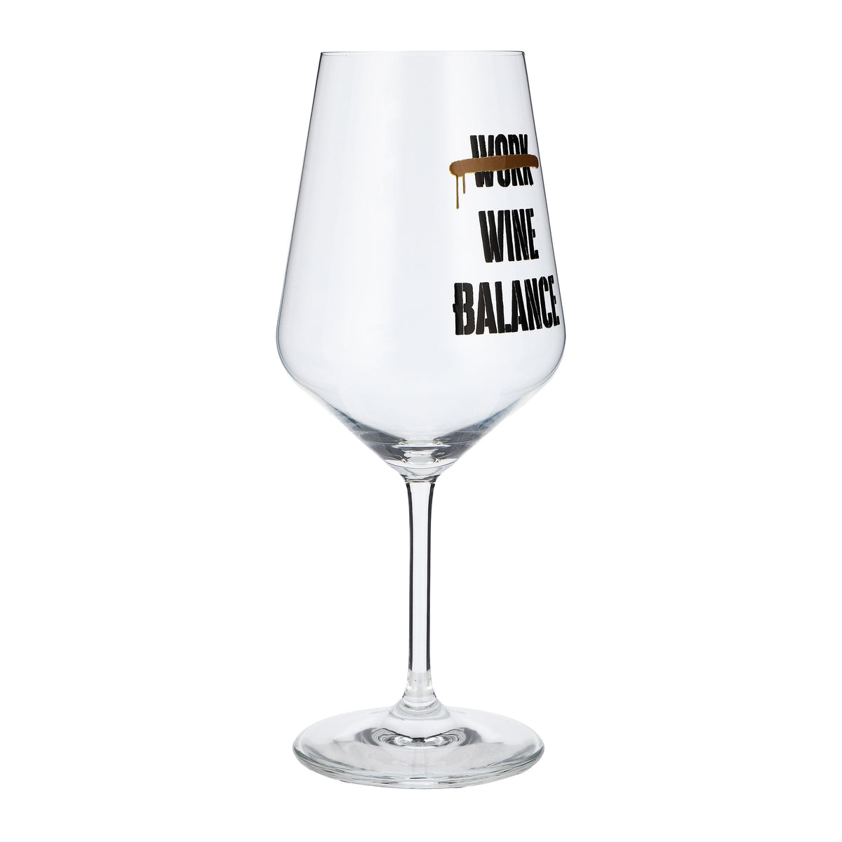 Sipply Weinglas mit Spruch Work Wine Balance 0,5l – Ansicht 6