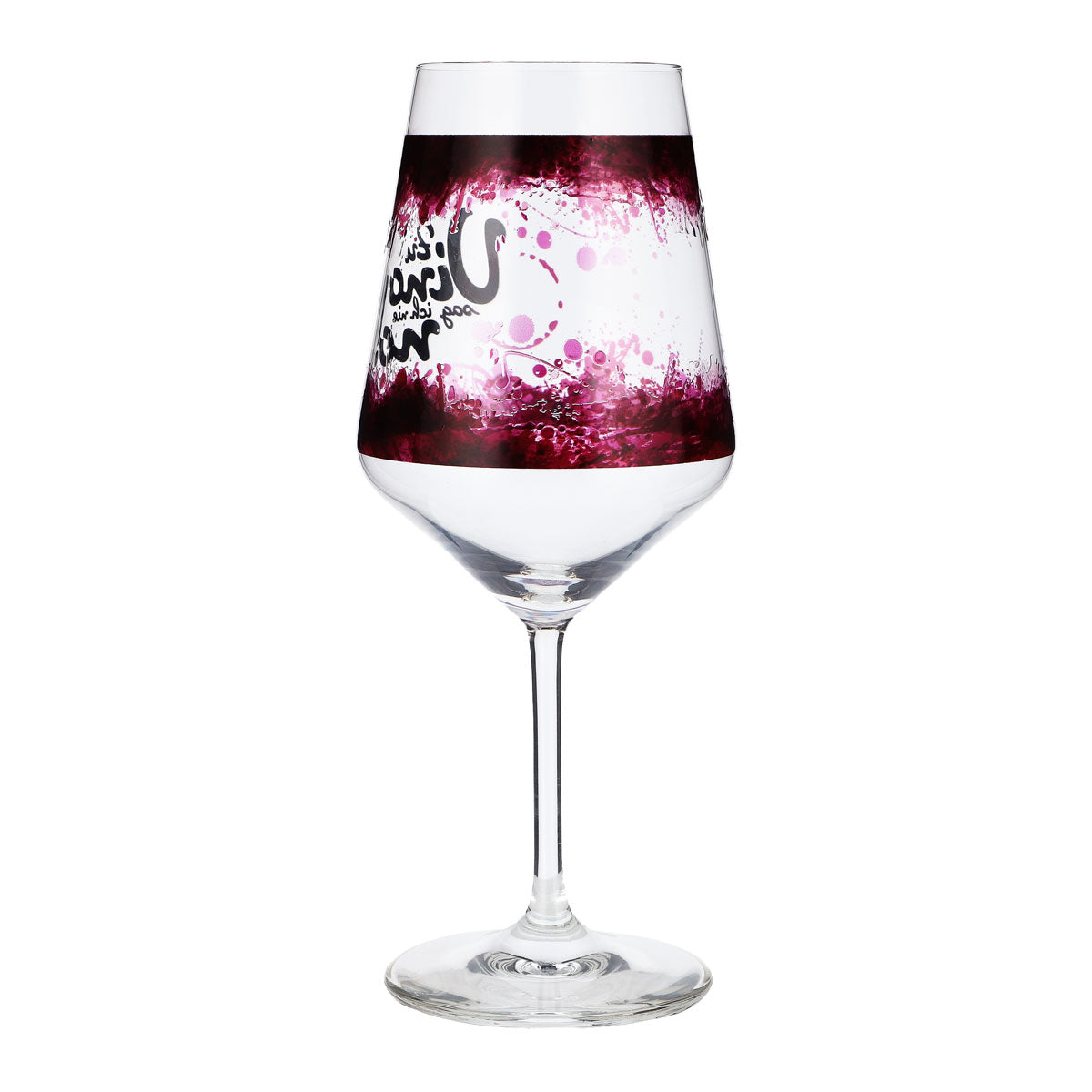 Sipply Weinglas mit Spruch Zu Vino sag ich nie no! 0,5l mit Transparenz-Effekt – Ansicht 6