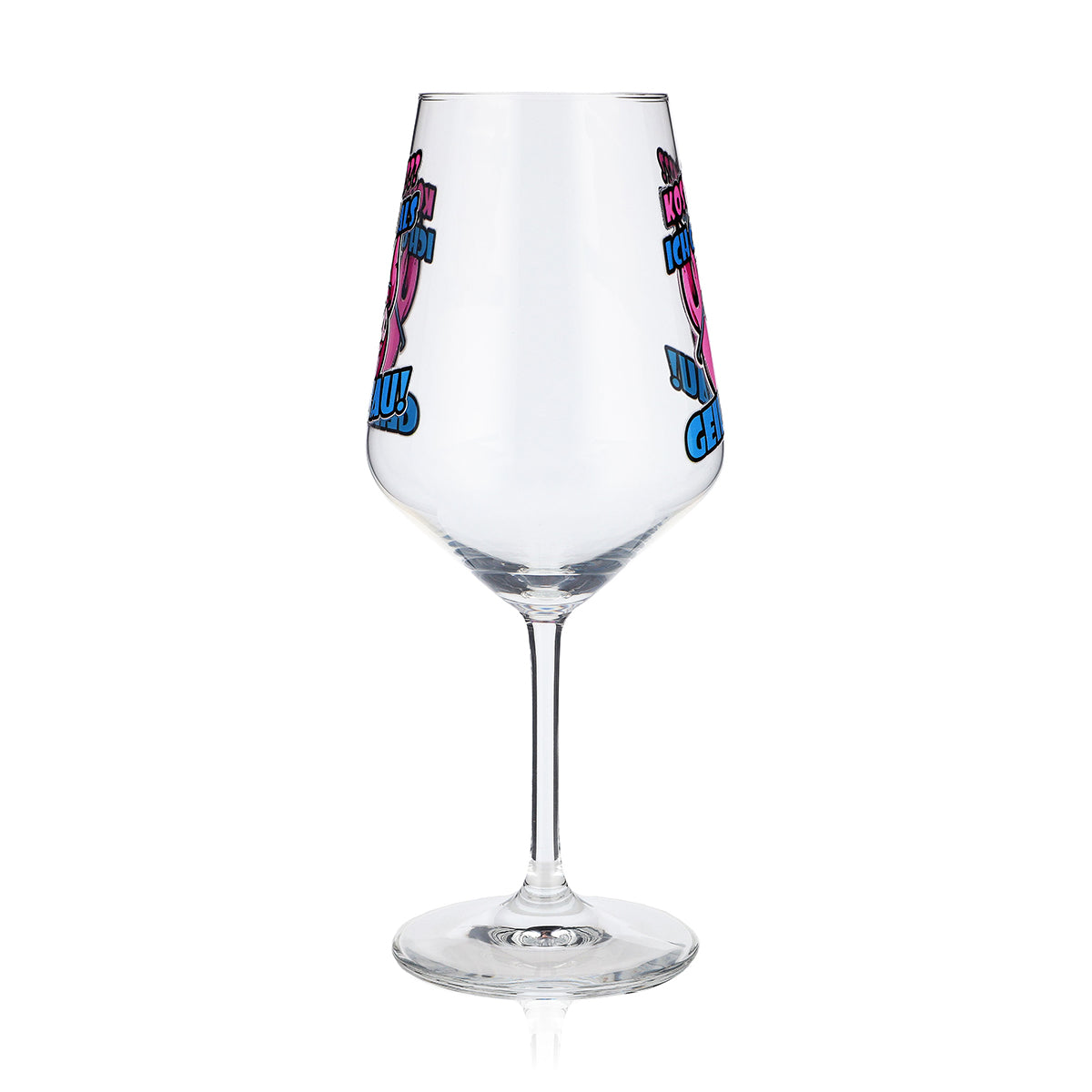 Sipply Weinglas zum Karneval Fasching "Geile Sau" 0,5l – Ansicht 4