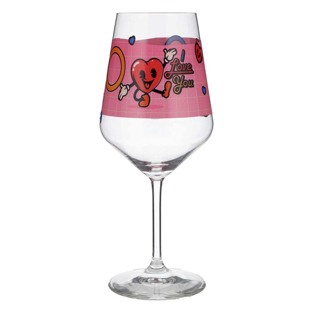 Sipply Weinglas zum Valentinstag "I Love You" Herz Geschenk 0,5l – Ansicht 2