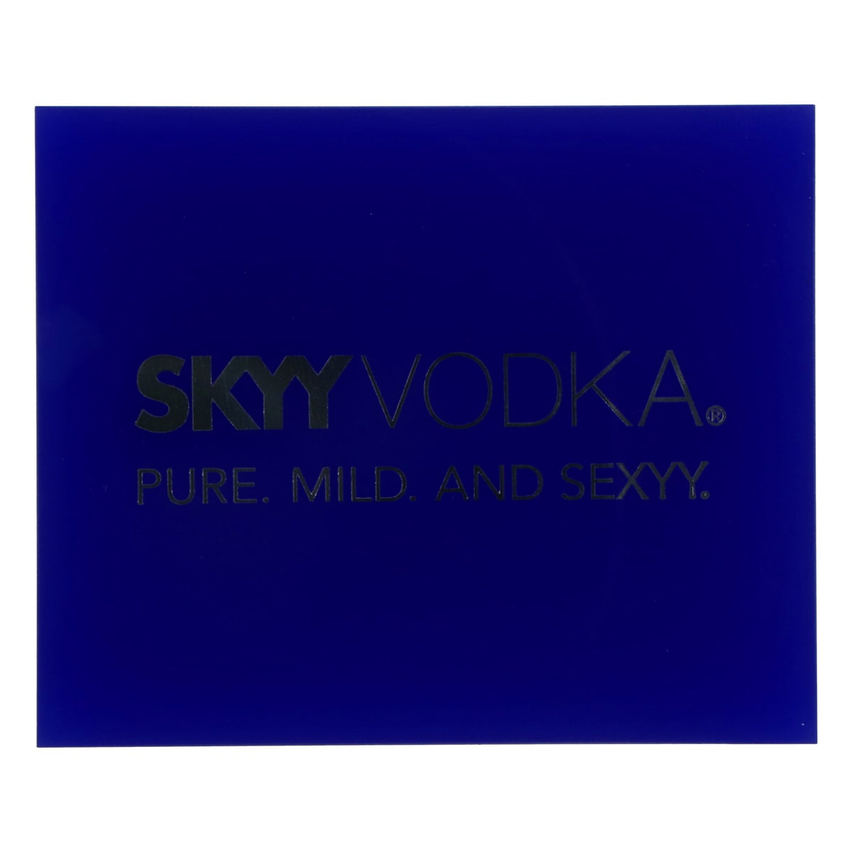 Skyy Vodka Untersetzer Glasuntersetzer silberne Schrift blau – Ansicht 2