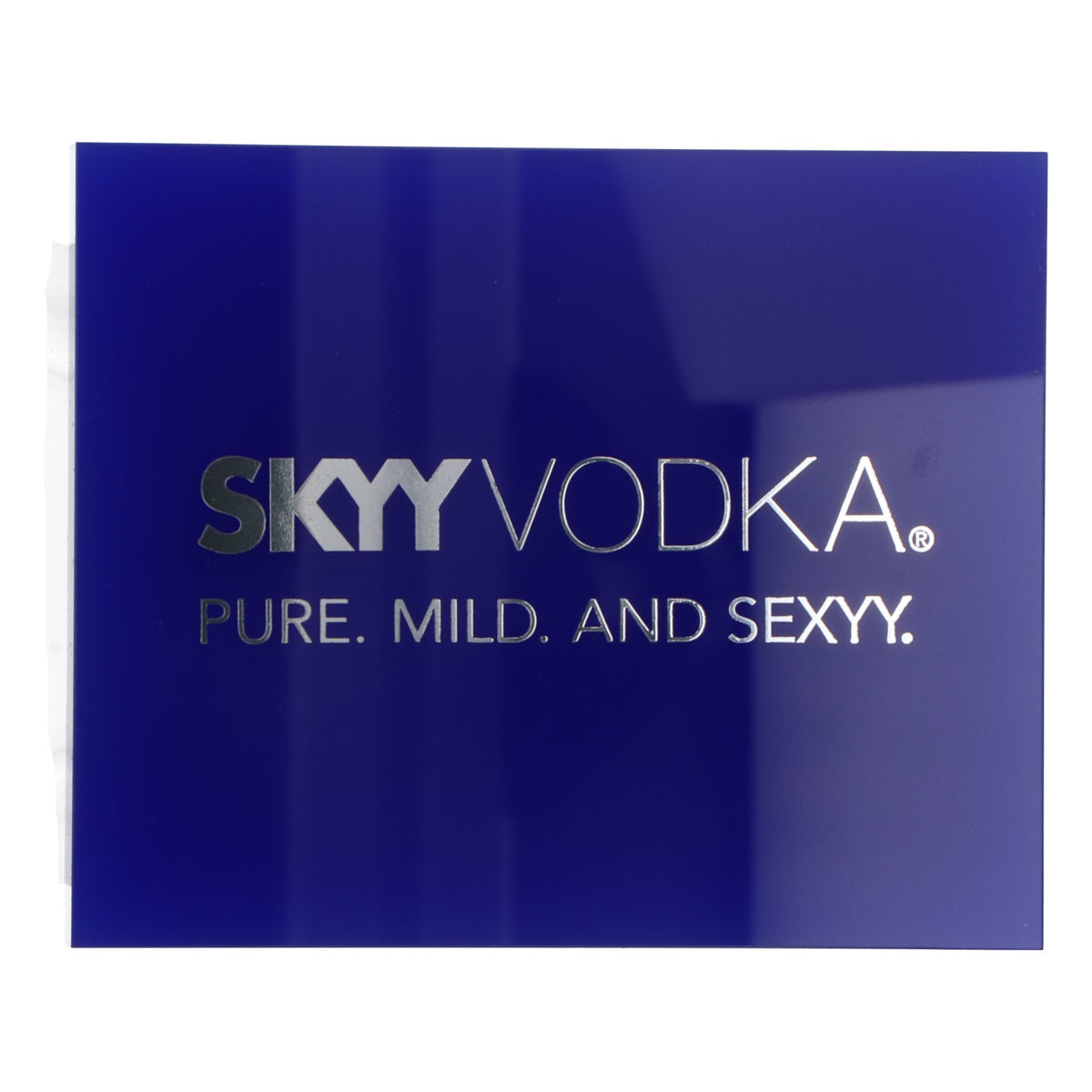 Skyy Vodka Untersetzer Glasuntersetzer silberne Schrift blau – Ansicht 3