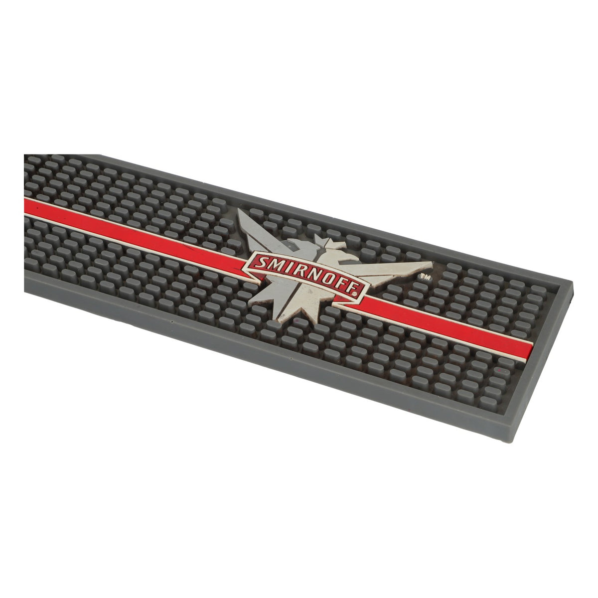 Smirnoff Barmatte Abtropfmatte Serviceunterlage 50x10cm Gummiert Barzubehör