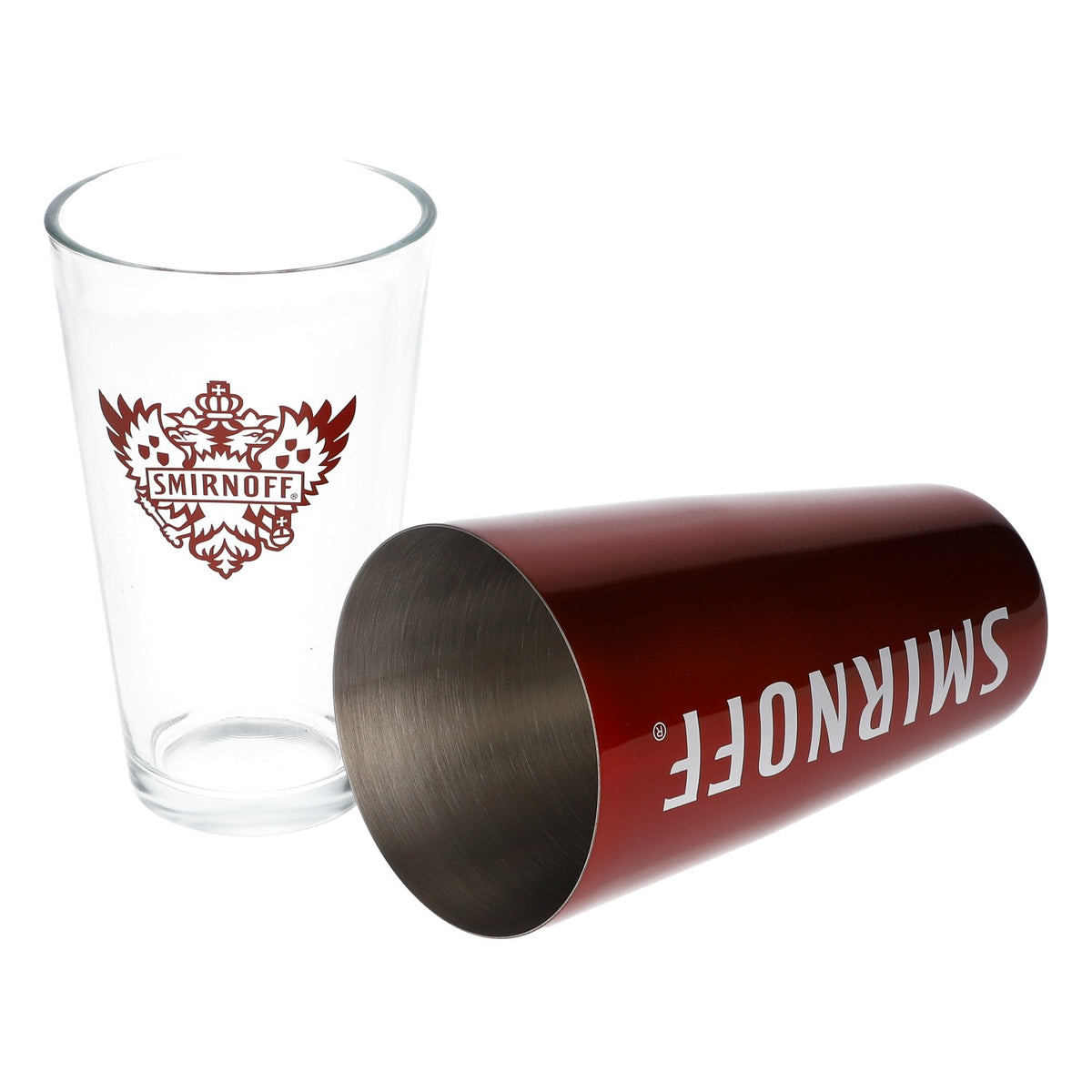 Smirnoff Boston Shaker Edelstahl Mixer Barzubehör Barkeeper Mixology Cocktail – Ansicht 3
