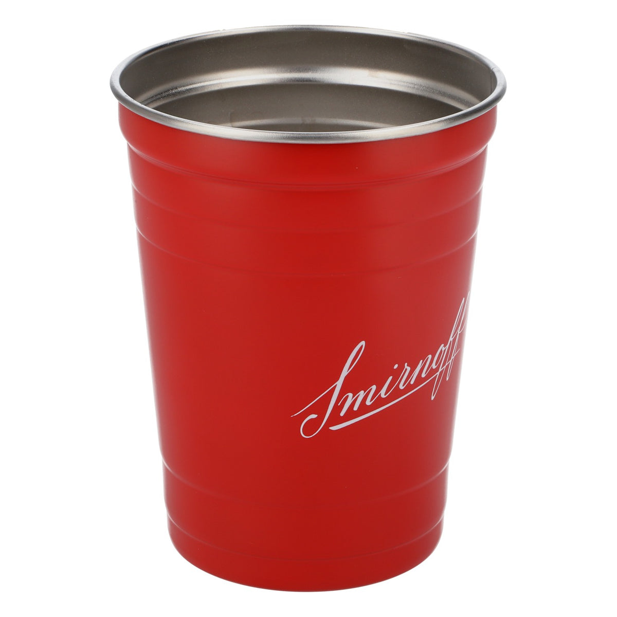 Smirnoff Vodka Aluminium Glas / Gläser Festival Becher Sonderedition – Ansicht 2