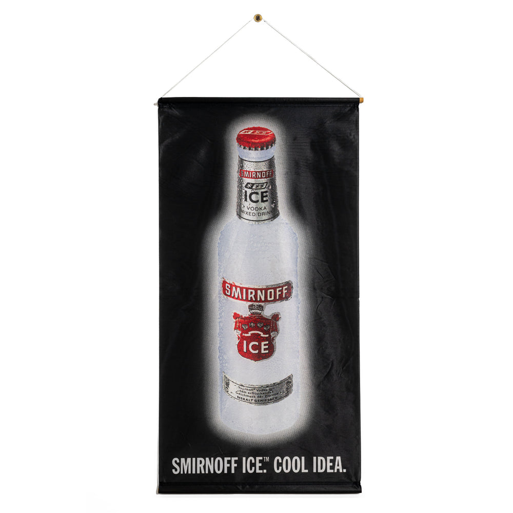 Smirnoff Vodka Banner Rollaufhänger Reklame schwarz