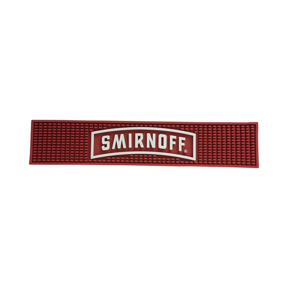 Smirnoff Vodka Barmatte Abtropfmatte Barzubehör rot