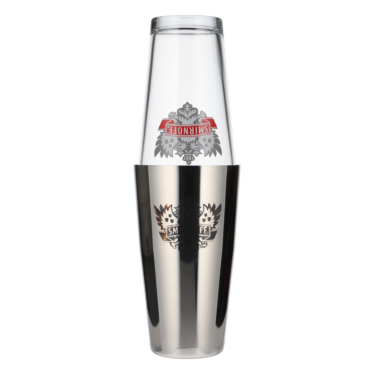 Smirnoff Vodka Boston Shaker Edelstahl Glas Cocktail Barzubehör