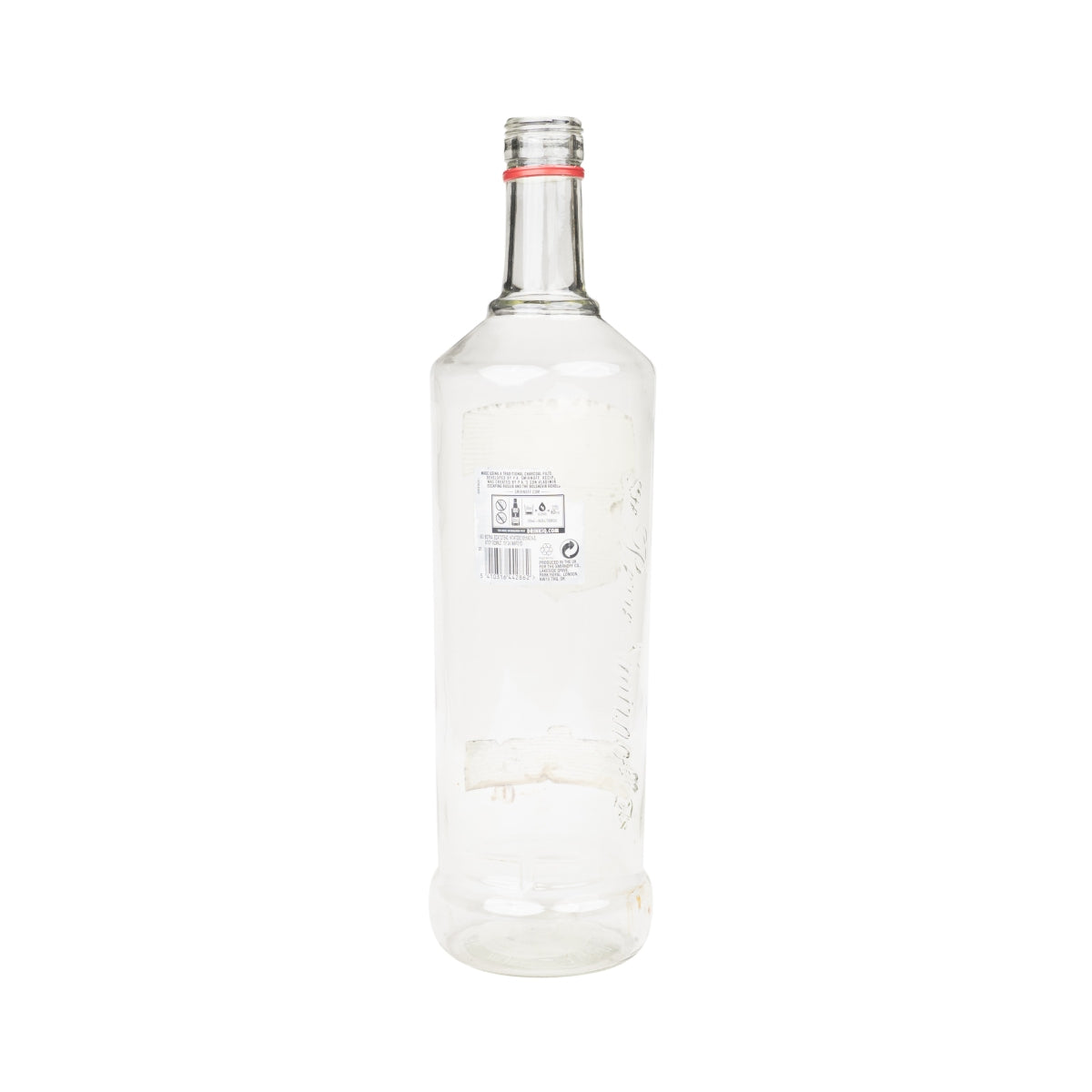 Smirnoff Vodka Flasche 3L LEER gebraucht Basteln Lampe Deko Spardose Bar rot – Ansicht 2