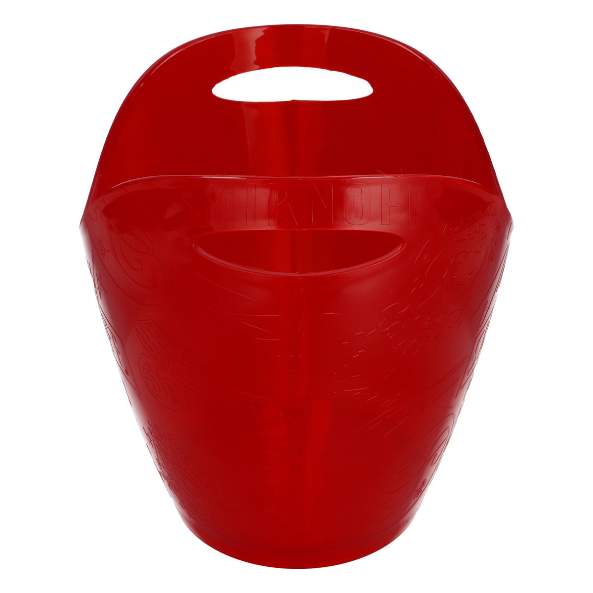 Smirnoff Vodka Flaschenkühler Ice Bucket Rot Transparent Relief Bar – Ansicht 3