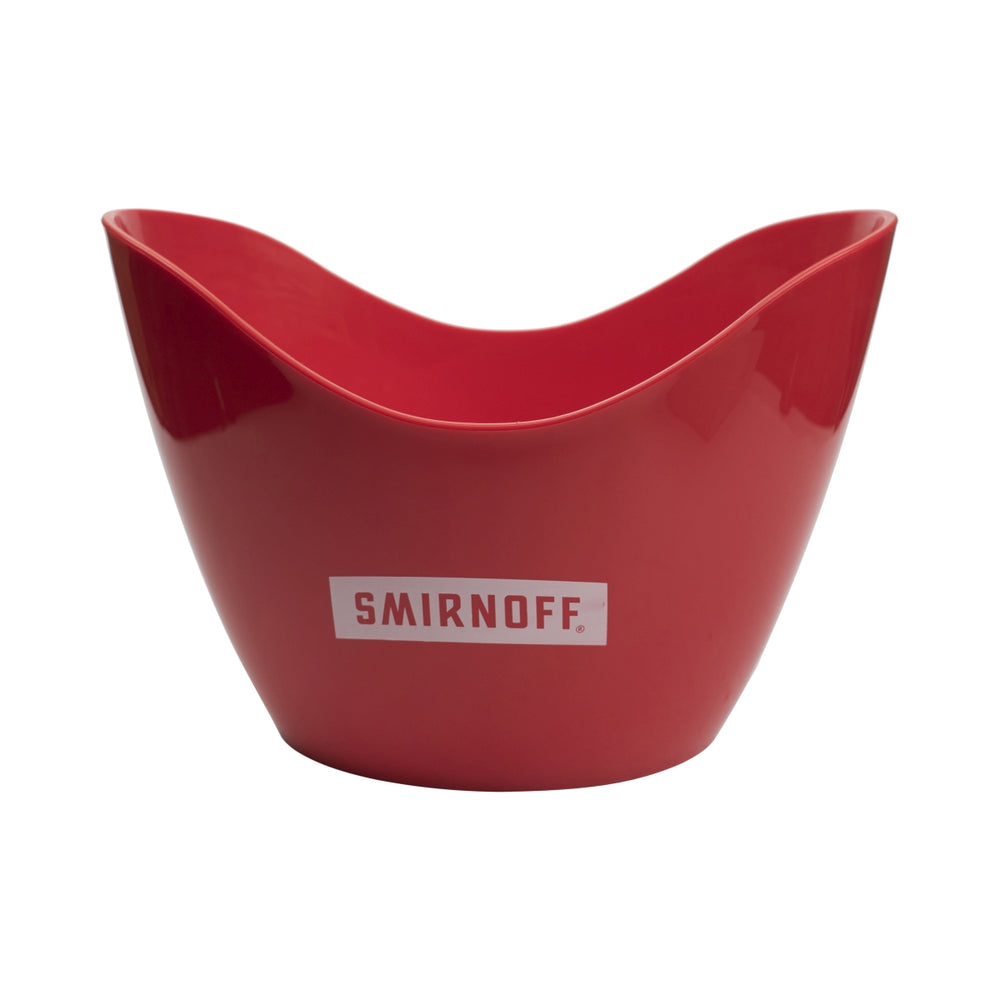 Smirnoff Vodka Flaschenkühler rot Eisbox Kühler Ice Bucket Bar Rot Weiß Eiswürfel Heimbar