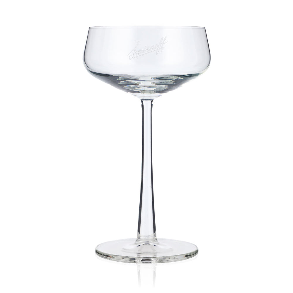 Smirnoff Vodka Glas 0,17l Designglas Martinischale Stielglas elegant