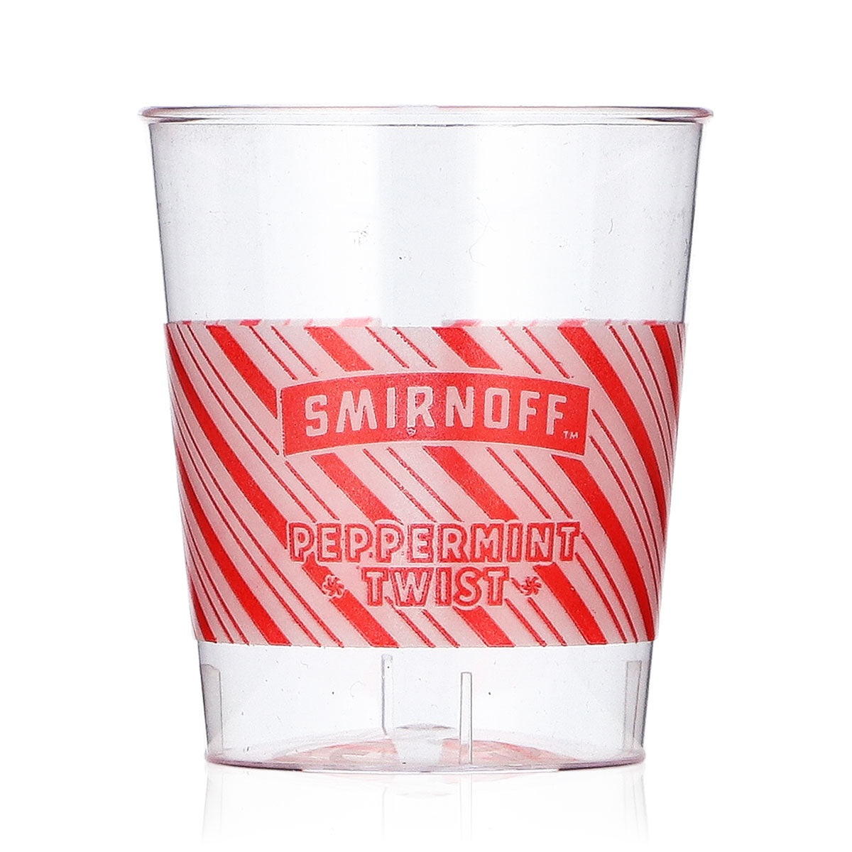 Smirnoff Vodka Glas 50er Stange 0,02l Peppermint Twist Kunststoff Einwegbecher – Ansicht 2