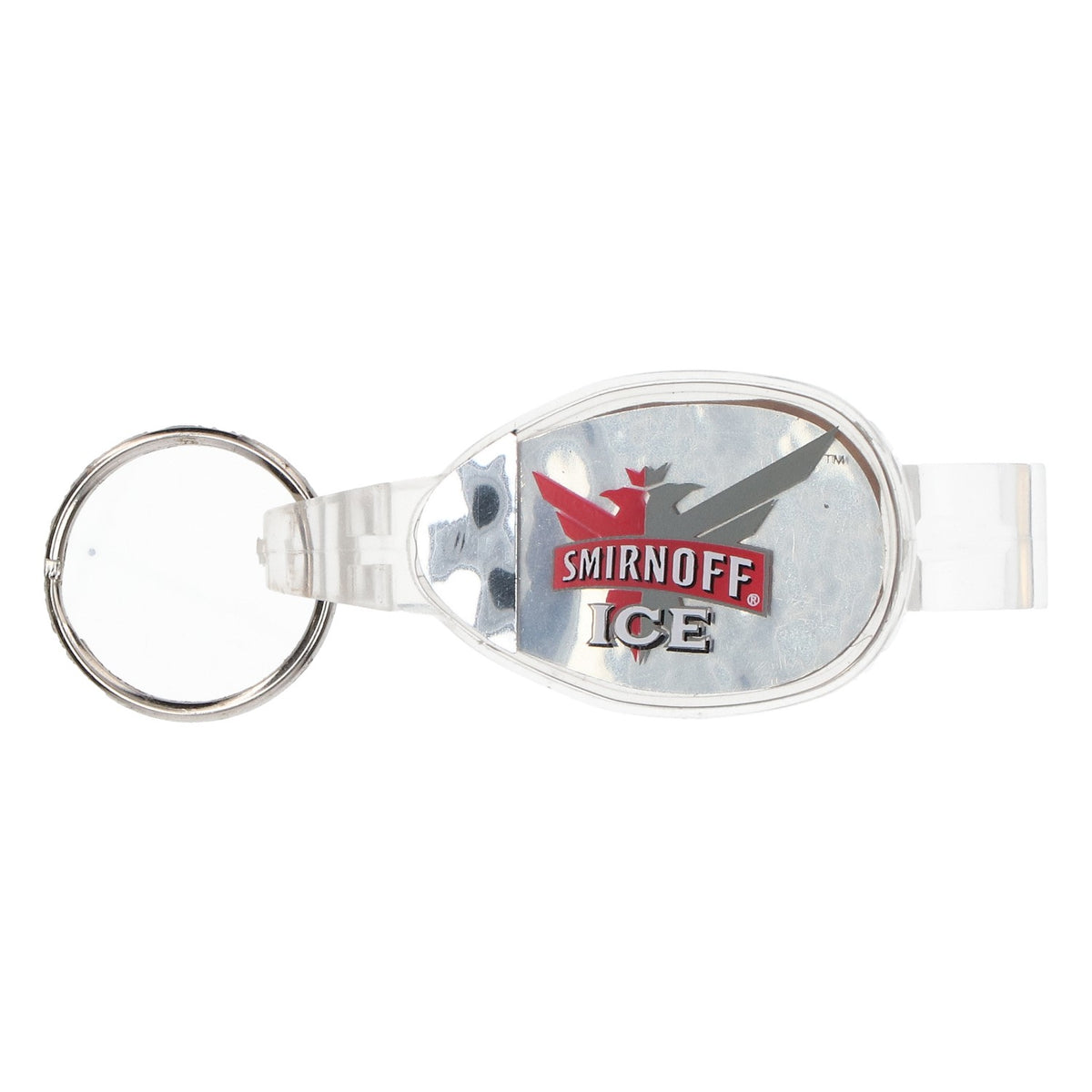 Smirnoff Vodka Schlüsselanhänger Ice Flaschenöffner LED Beleuchtung