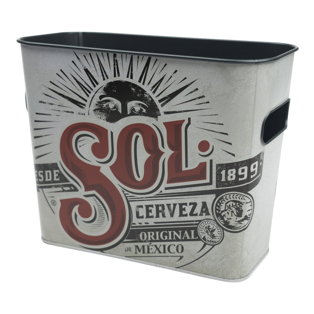 Sol Bier Kühler Metall Eimer Wanne Flaschen Eiswürfel Behälter Box Cooler Bar