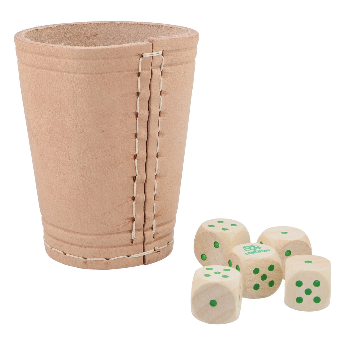 Somersby Cider Würfelspiel Leder Knobelbecher mit 5 Würfeln Spieleabend – Ansicht 2