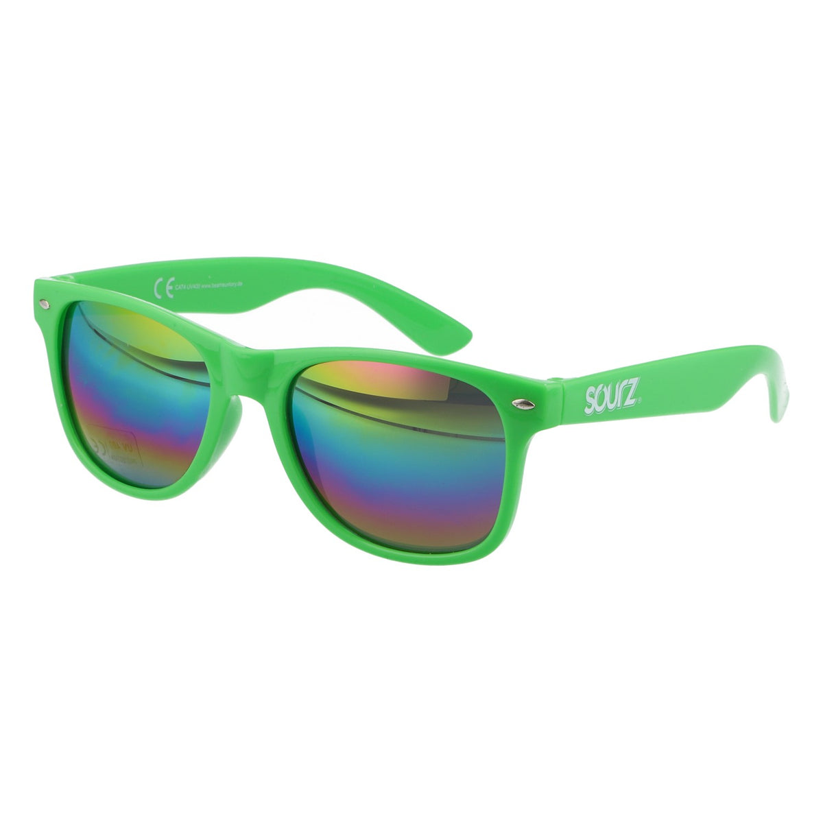 Sourz Sonnenbrille grün Spiegelglas UV 400 - Party Festival Accessoire – Ansicht 2
