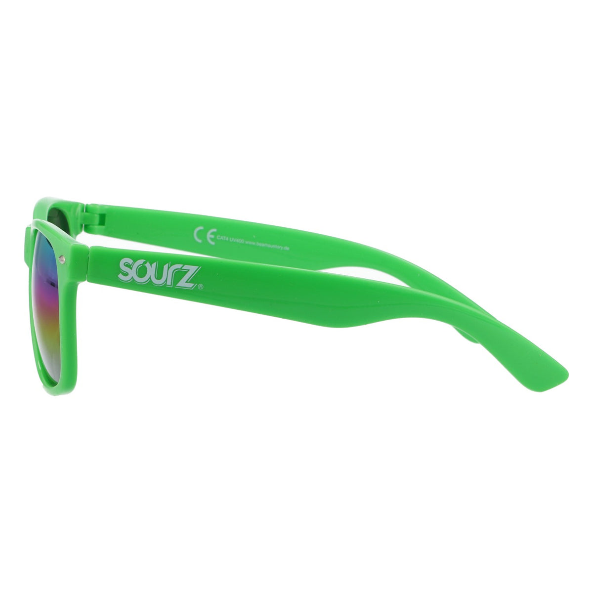 Sourz Sonnenbrille grün Spiegelglas UV 400 - Party Festival Accessoire – Ansicht 3
