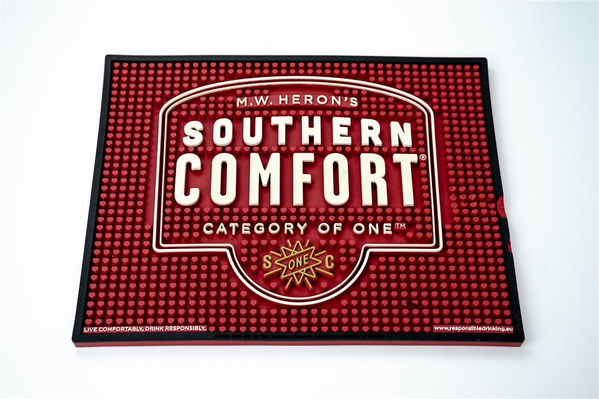 Southern Comfort Whisky Barmatte Abtropfmatte Barzubehör groß rot 35 x 27