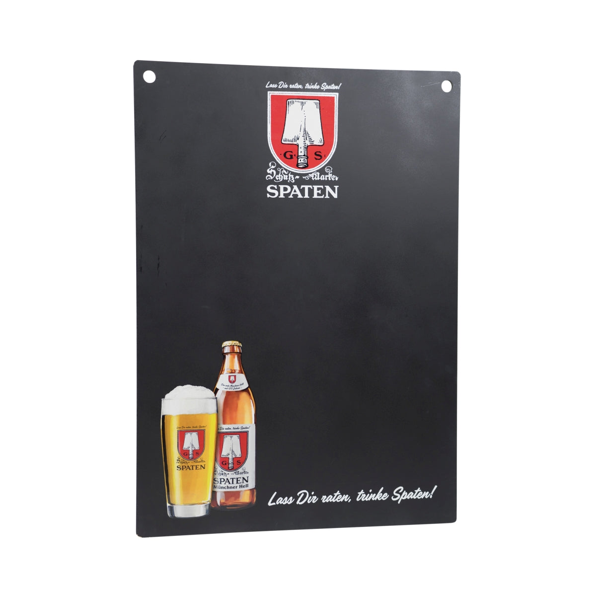 Spaten Bier Tafel Kreide Holz mit Kordel 50x70 Wand Reklame Werbung Gastro Bar – Ansicht 2