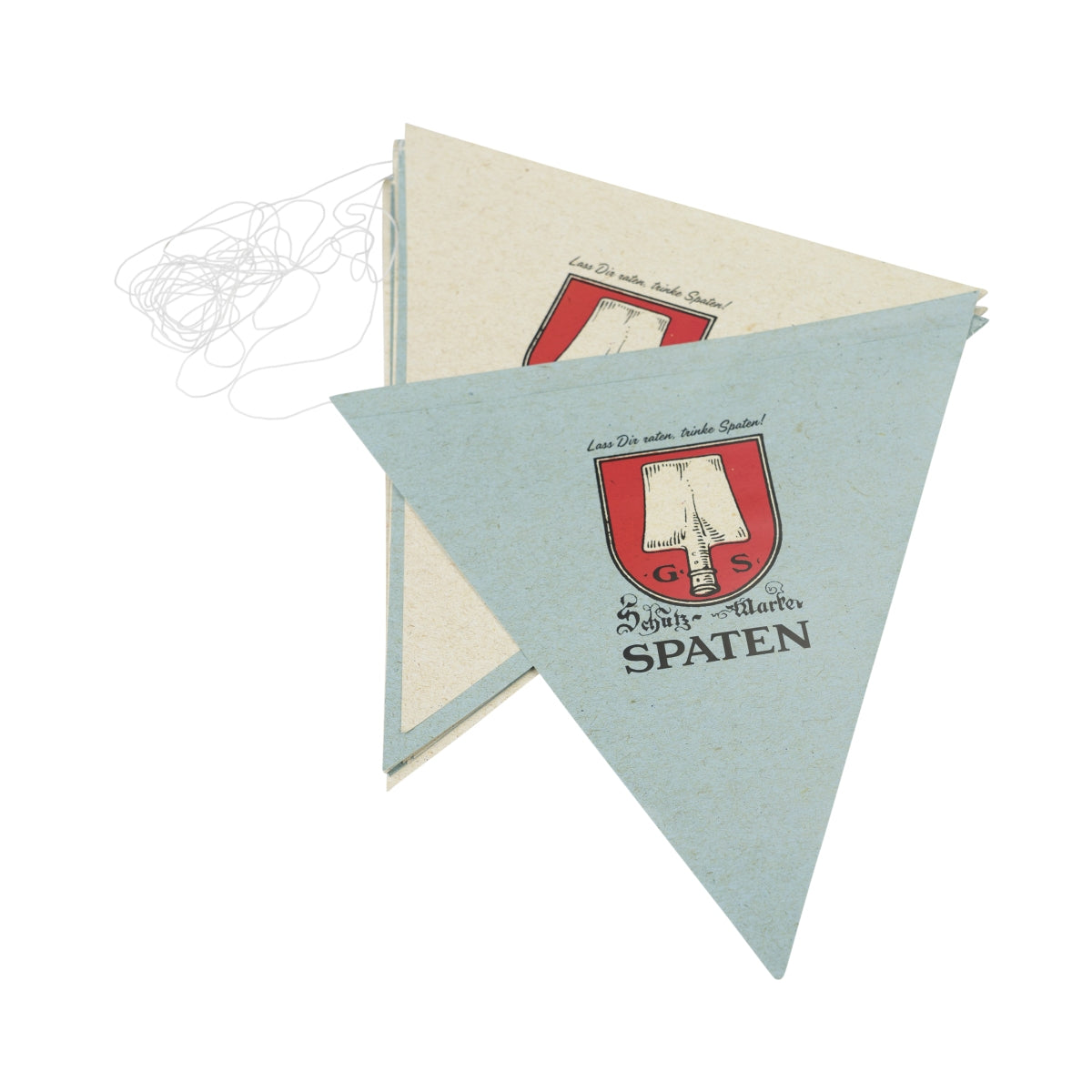 Spaten Bier Wimpel Kette 16 Fahnen Banner Girlande Fähnchen Flagge Party Deko – Ansicht 2