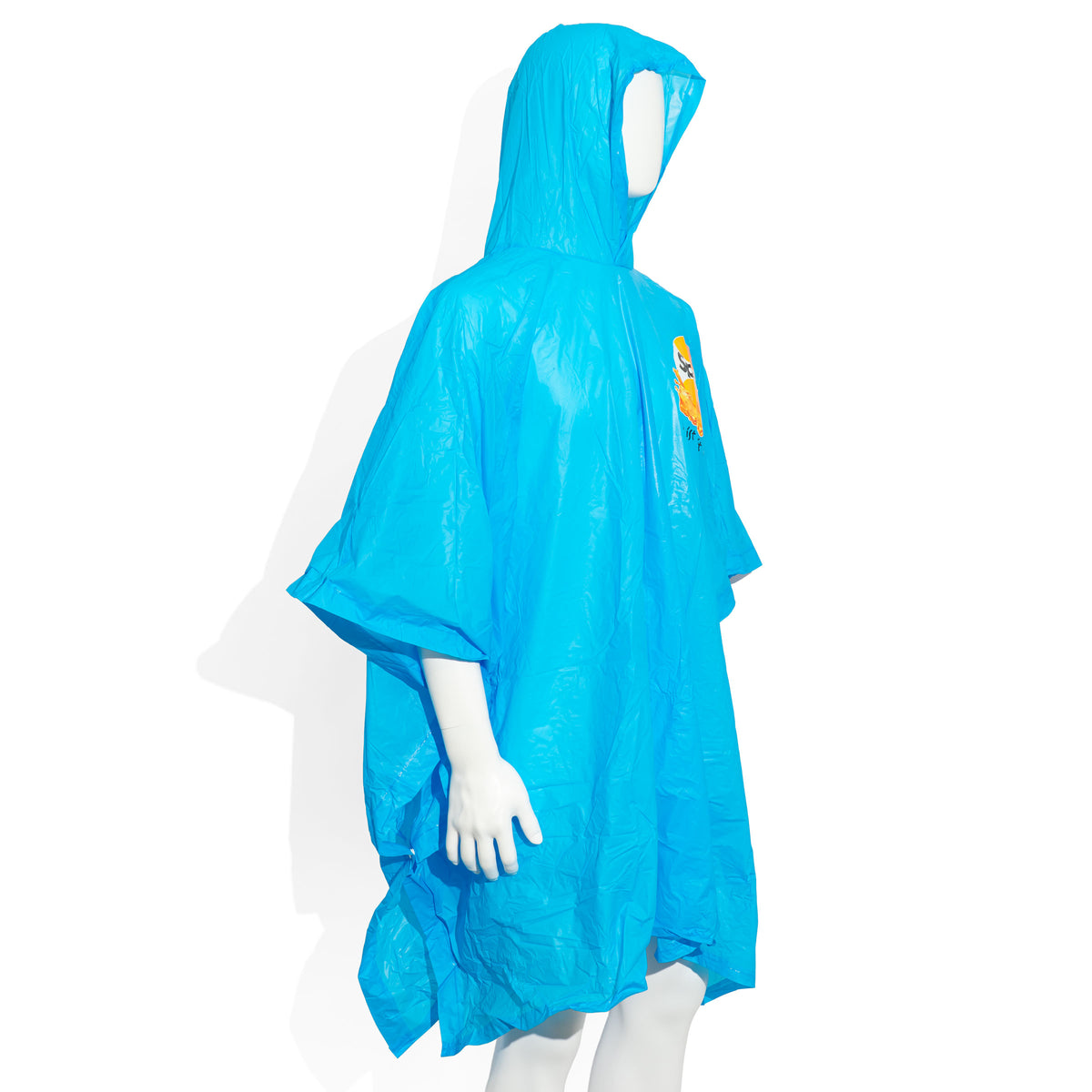 Spezi Softdrink Glas blau Spezi Logo Polyester Regenponcho – Ansicht 2