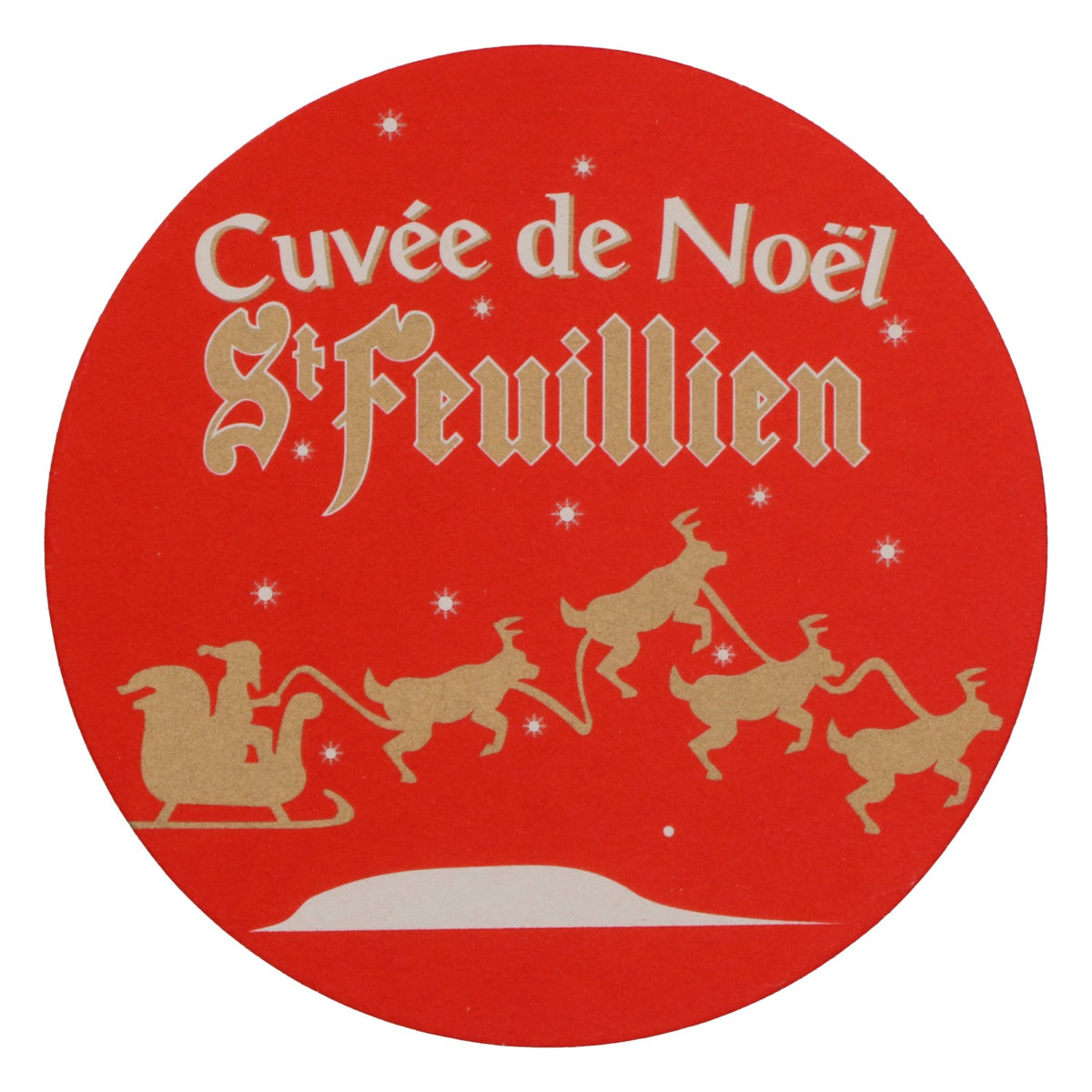 St. Feuillen Bier Bierdeckel Untersetzer neu Papier rot Coaster Glasuntersetzer – Ansicht 3