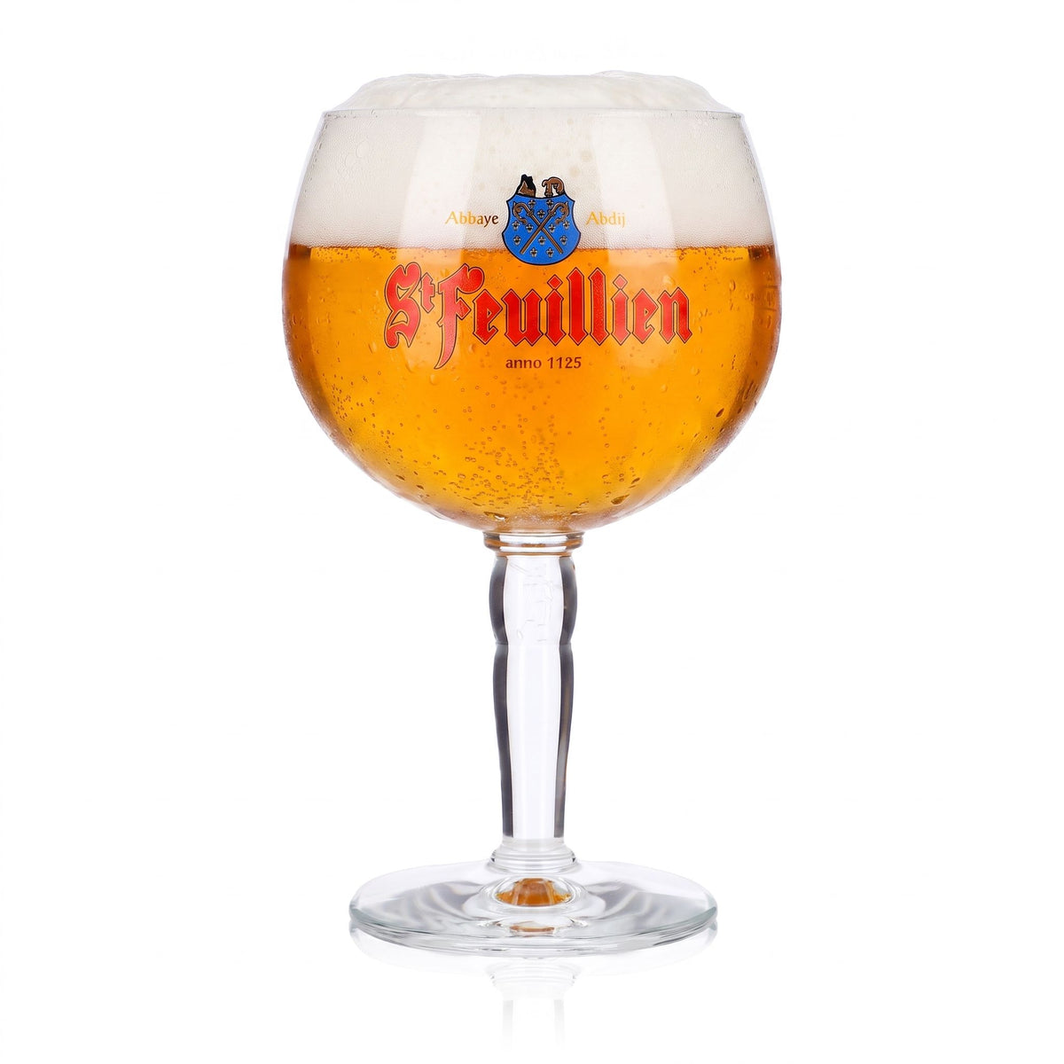 St. Feuillien Bier Glas 0,33l Pokal Ballonglas Stilgravur