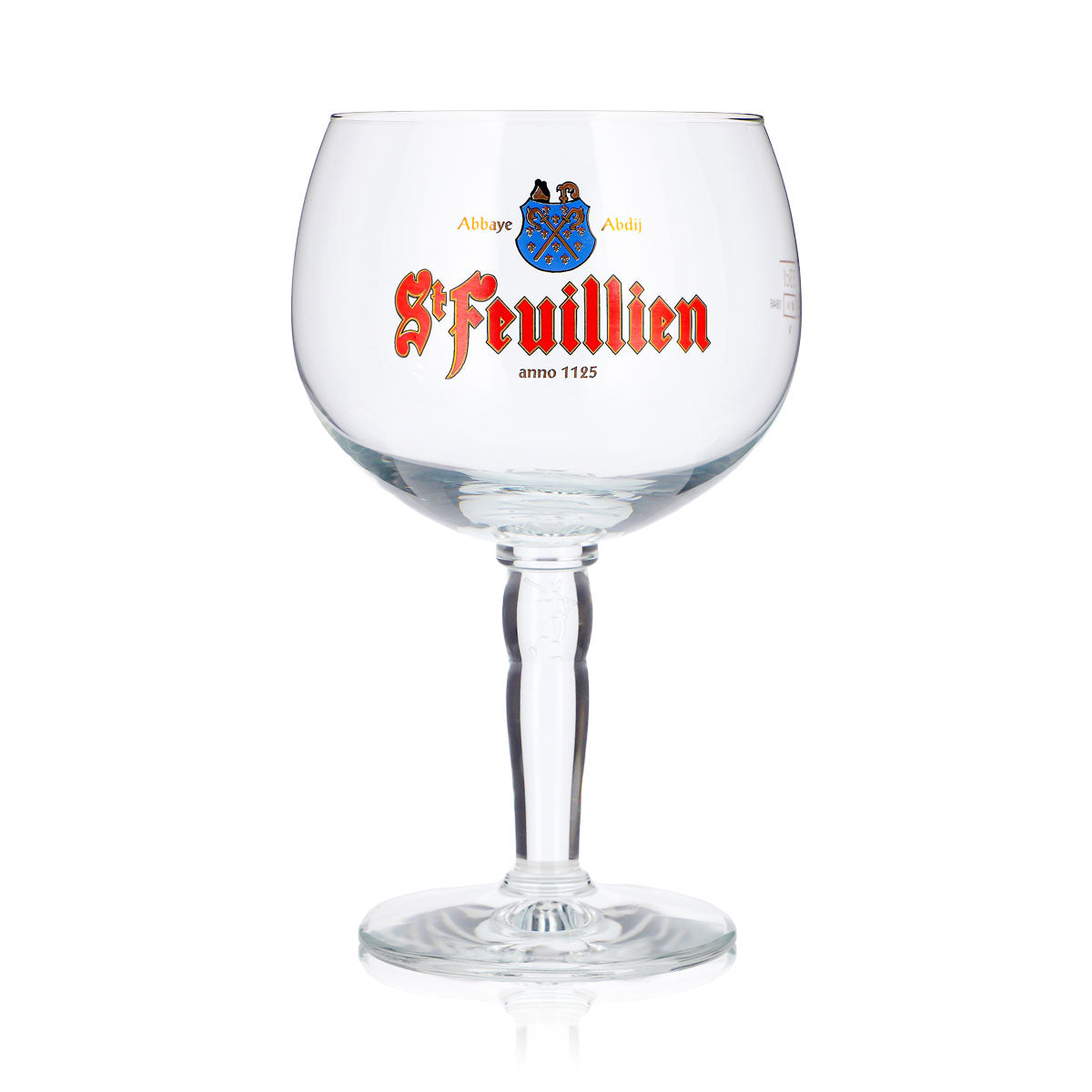 St. Feuillien Bier Glas 0,33l Pokal Ballonglas Stilgravur – Ansicht 2