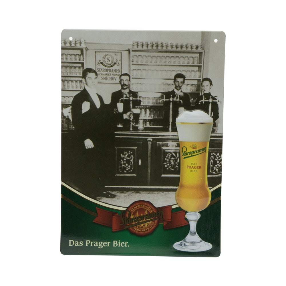 Staropramen Bier Blechschild Wanddeko Wandschild Nostalgie Schild klein
