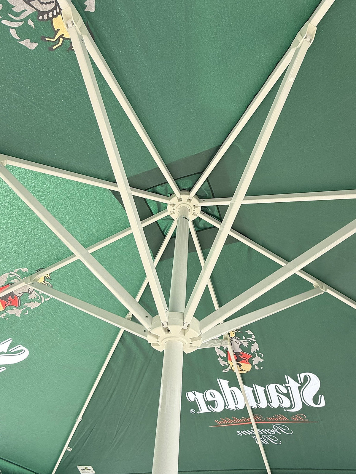Stauder Bier Sonnenschirm 3,5x3,5m Brauerei Gastro Biergarten Schirm – Ansicht 2