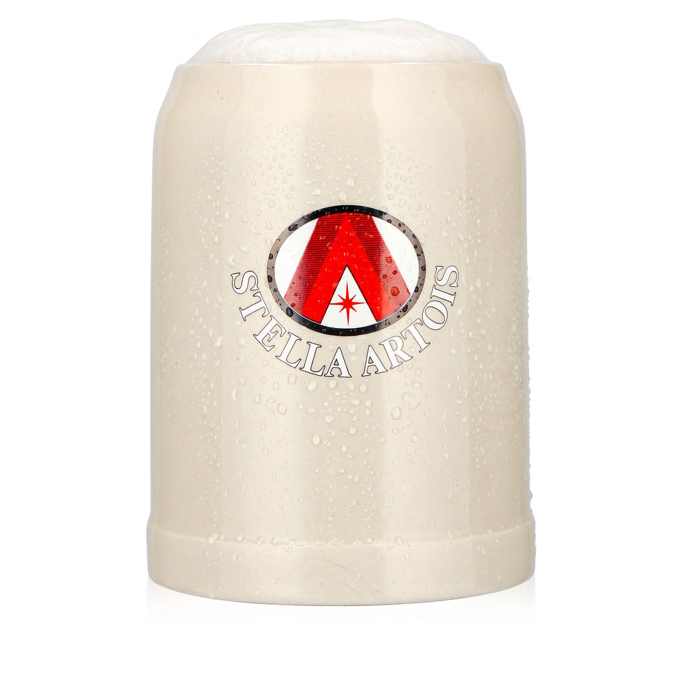 Stella Artois Bier Glas 0,5l Tonkrug rotes "A" Ton