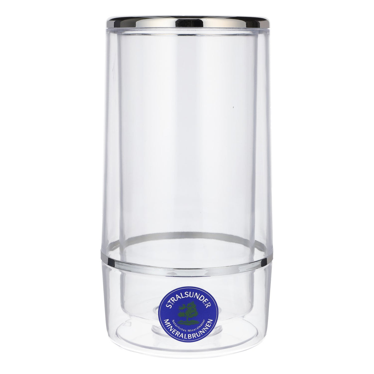 Stralsunder Bier Flaschenkühler Eiskühler 11,5x11,5x23 Transparent