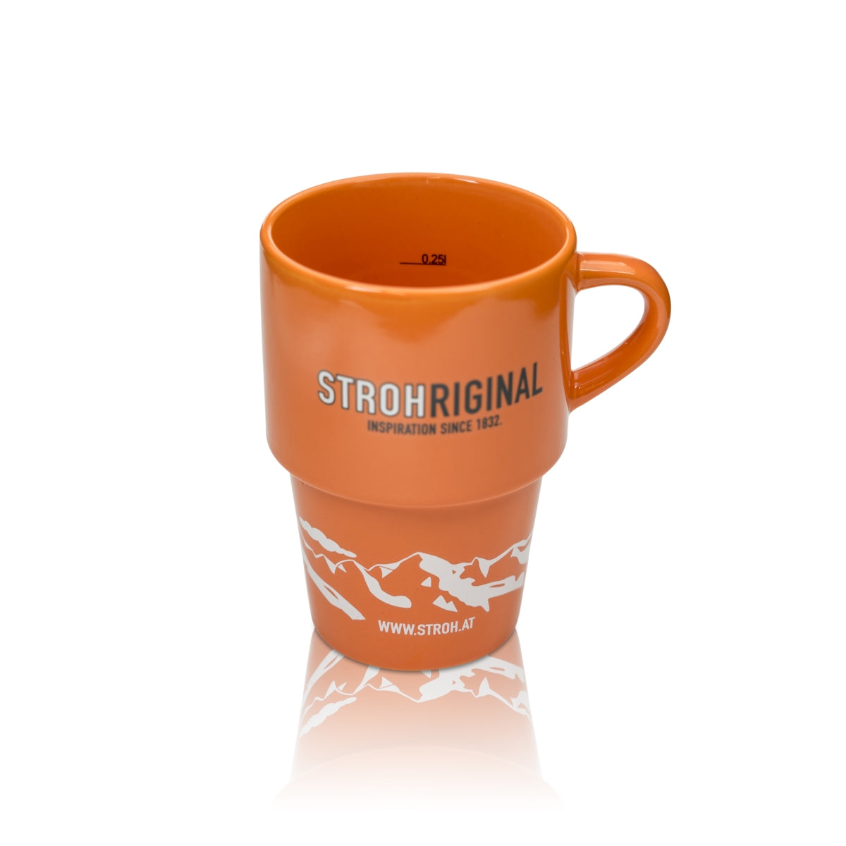 6x Stroh Rum Tasse 0,25l Strohriginal Becher Glühwein Cocktail Gläser Henkel Bar – Ansicht 4