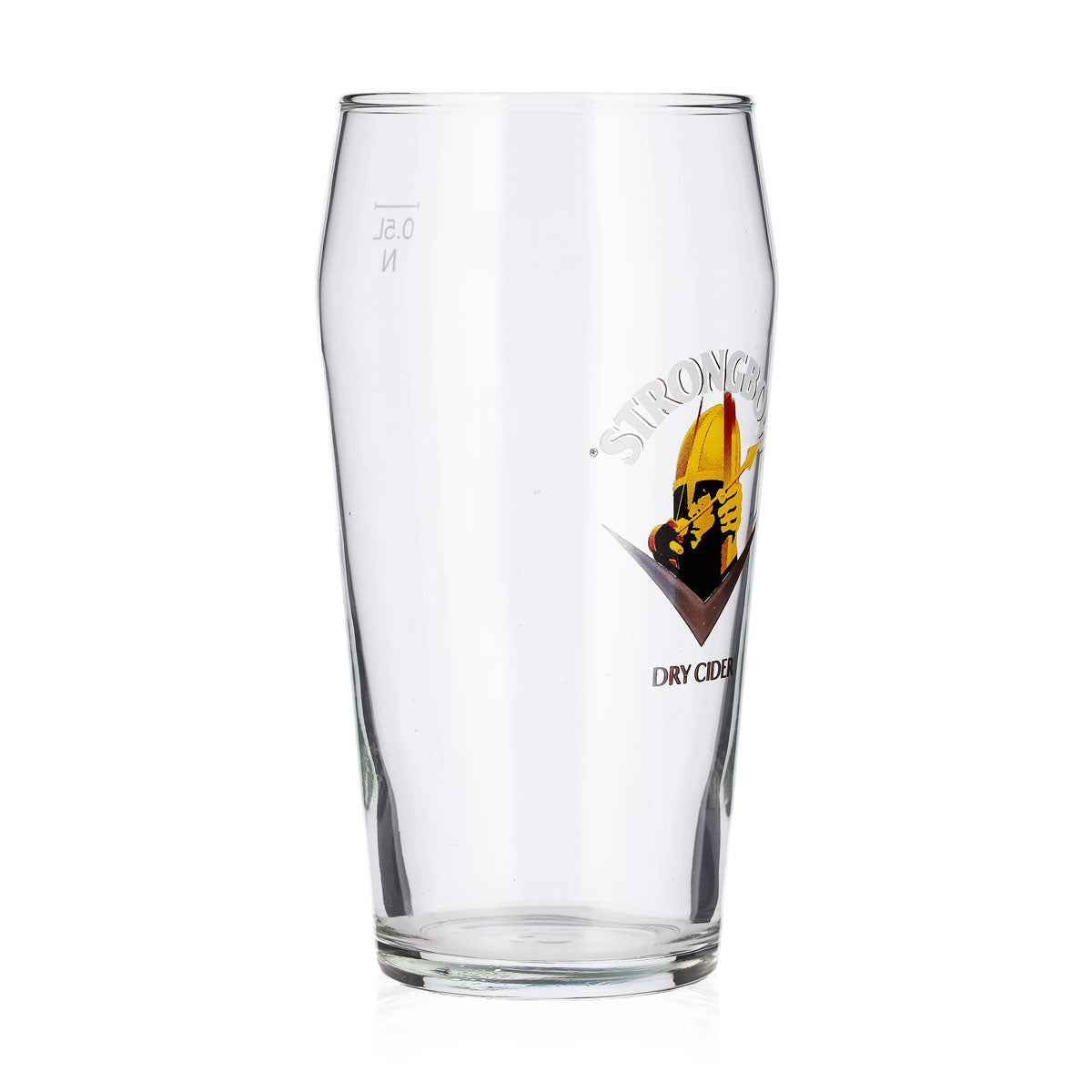 Strongbow Cider Glas 0,5l Schützen Logo Bierglas Willibecher Bierkrug Seidel – Ansicht 2